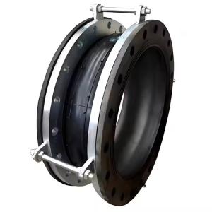 Quality 32inch Dn800 Fully Sealed Rubber Expansion Joint Large Diameter Carbon Steel Flange Face wholesale
