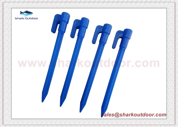 High quality PP or ABS plastic tent peg for beach tent large tent 6 in