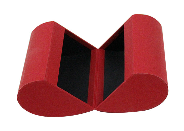 Soft Textured Luxury Packaging Box , Valentine Heart Shaped Paper Box