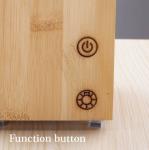Bamboo Aromatherapy Glass Electric Aroma Diffuser 180ml Capacity CE ROHS