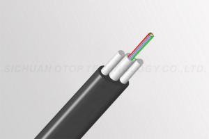 Quality GYFXTCBY 4 Core Fiber Optic Cable Black Color for Access Building / FTTx wholesale