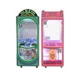 Pink Gift Toy Crane Machine With Metal / Tempering Glass Material