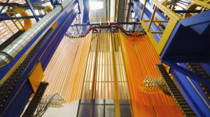 Quality Electrostatic Spray Vertical Powder Coating Line for Aluminium Alloy Profile wholesale