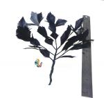 Shipping via DHL UPS FEDEX TNT Stripped Goose Feather Flower Fascinator with
