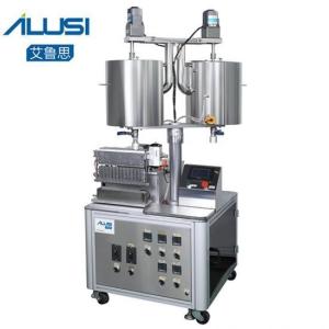 Quality 1~14ml/piece 12 Nozzles Double Jacked Lipstick Filling Machine manufacturers wholesale