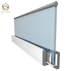 Quality 10-Year Warranty Aluminum Glass Panel Fence For Commercial Buildings wholesale