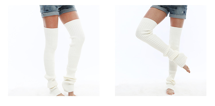 Wholesale Fitness Comfortable Pure Color New Stylish Cotton Leg Warmers