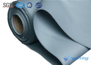 Quality Double Sides Silicone Rubber Coated Fiberglass Fabric With Grey Color wholesale