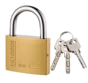 Quality ISO9001 Indoor 40mm Brass Padlock Keyed Alike ODM wholesale
