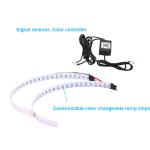 IP 67 LED Car Ambient Lights APP Control Headlight Angel Eye Kits 360 Degree SMD