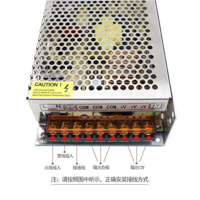 Ultra Thin Slim Smps 12V 10A 12.5A Regulated Switching Power Supply 120W 150W