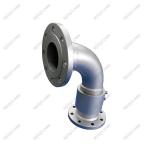 DIN carbon steel flange 90 degree connection high pressure water swivel joint