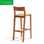 Solid Wood Beach Bar Outdoor Waterproof Leisure Wood Bar Stool Furniture High