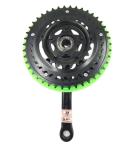 Green Mountain Bicycle Chainwheel Crank 3 Speed Crank Set 24 34 42 T 165MM