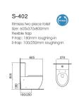 Sanitary Ware Ceramic Bathroom Water Closet Siphonic Two Piece