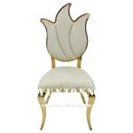 Flower Design High Back Wedding Chair Royal Furniture Chair 49X56X107cm