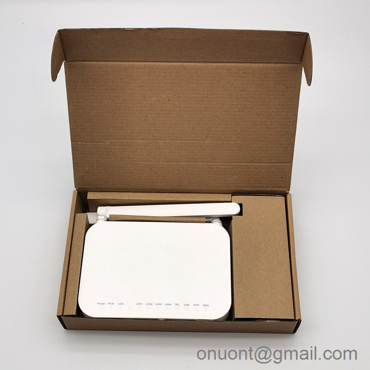 HK739 Best FTTH Xpon Gpon Epon ONU Ont 2.4G WiFi 1ge 3fe 1tel Hisilicon Optical Network Terminal Epon ONU Ont