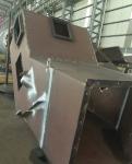 OEM Steel welding fabrication feeding chute equipment on metal processing