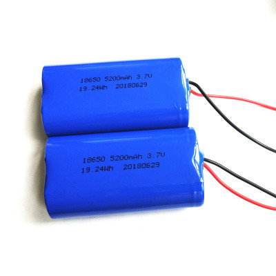 5200mAh 3.7 V 18650 Custom Rechargeable Liion Battery Pack