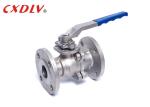 DIN Standard Split Body Low Platform 2pc Ball Valve PTFE PPL Soft Seat
