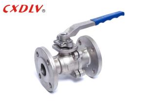 Quality Flanged Ball Valve DIN RF/FF/FM DN50 With 2 Pieces Body Handle Valve wholesale