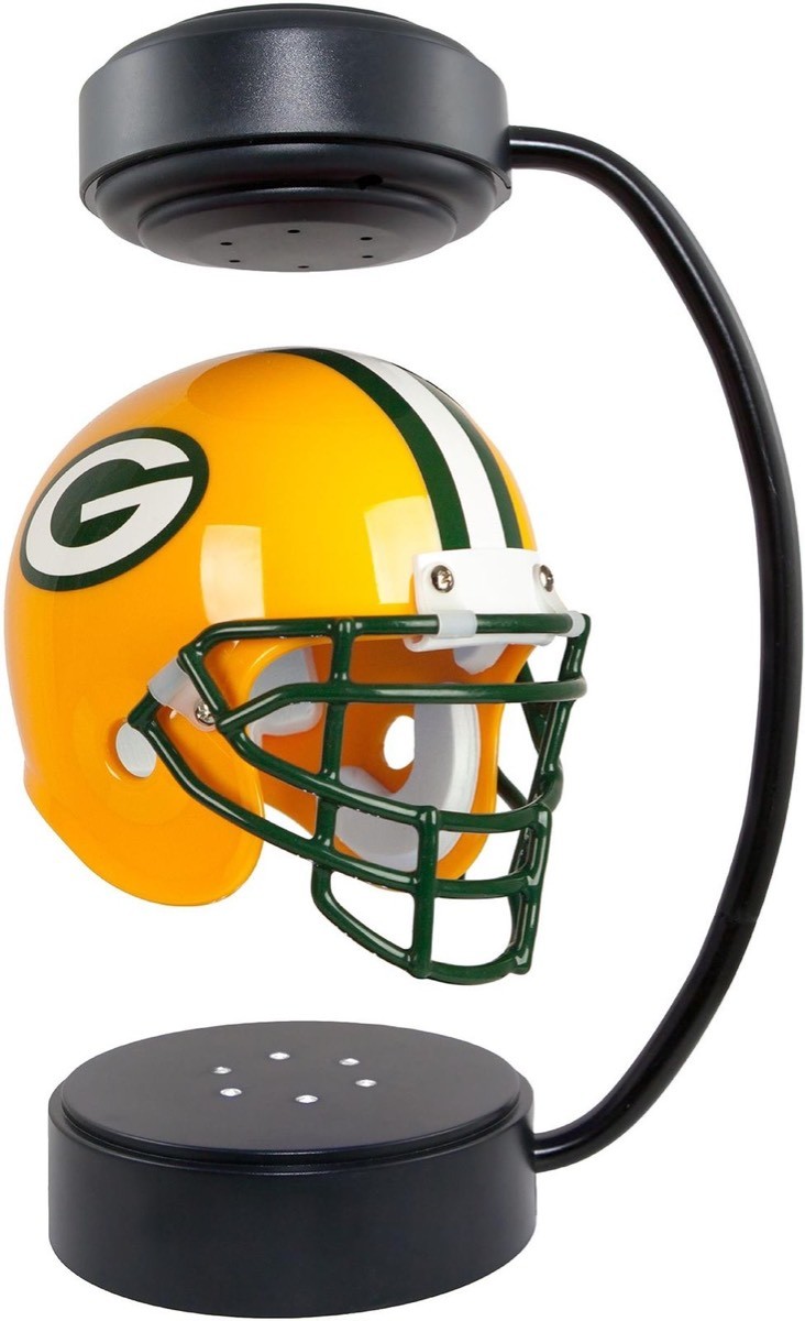 PA-0941 new magnetic levitation hover helmet ,floating sport helmet display rack