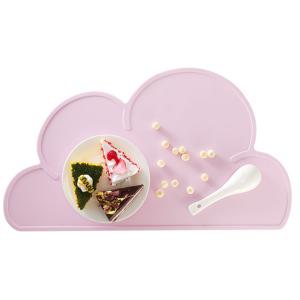 Quality Toddler Cloud Shaped Silicone High Chair Placemat Waterproof wholesale