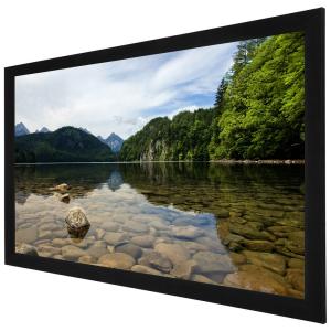 Quality 3D Perforated Silver acoustically transparent projection screen For Home Cinema wholesale