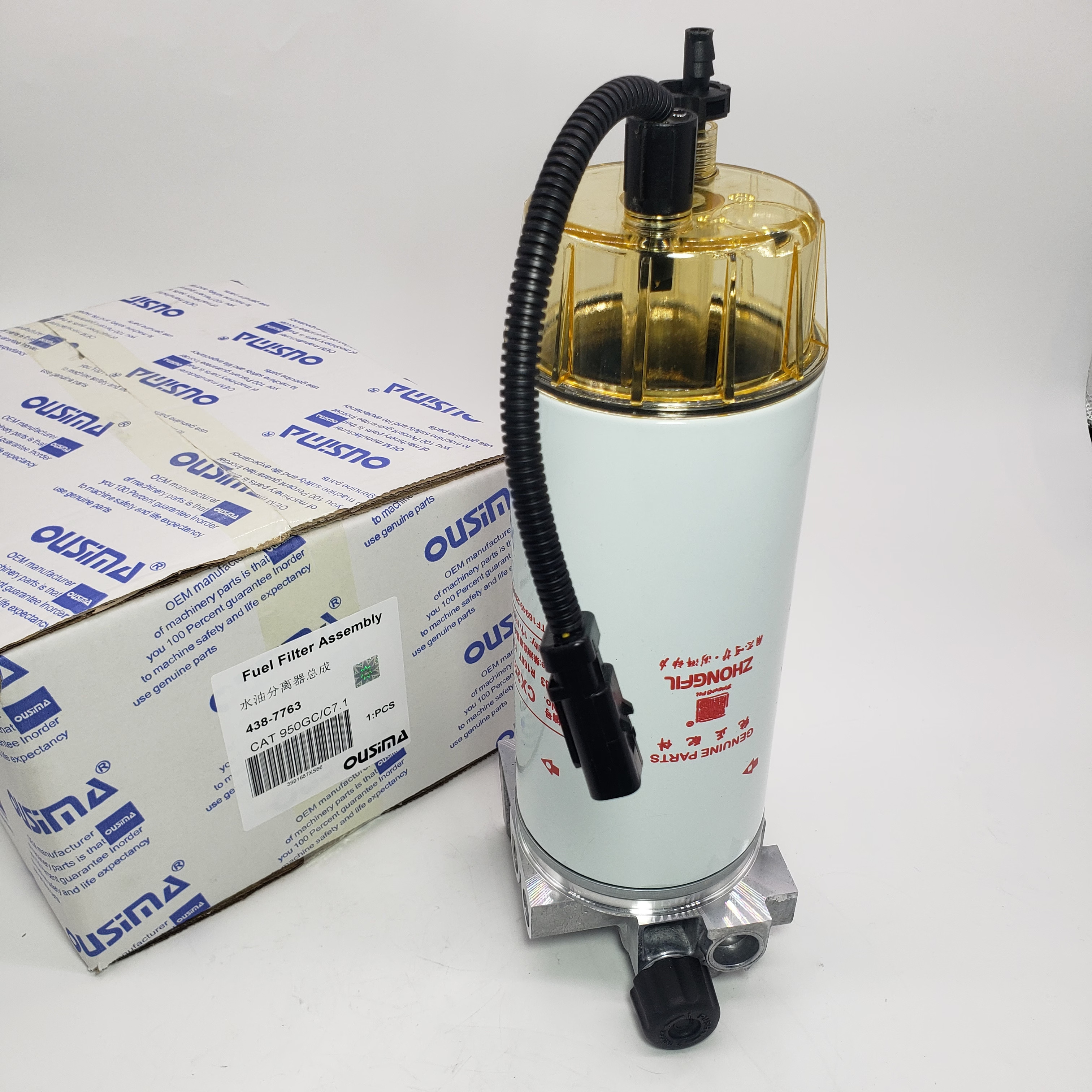 Fuel Filter Assembly Water Separator Electronic Pump 438-7763 For 950GC D6K2 C7.1
