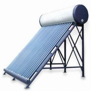 Quality Solar Vacuum Tube Water Heater with White Outer Tank and Optional Assistant Tank wholesale