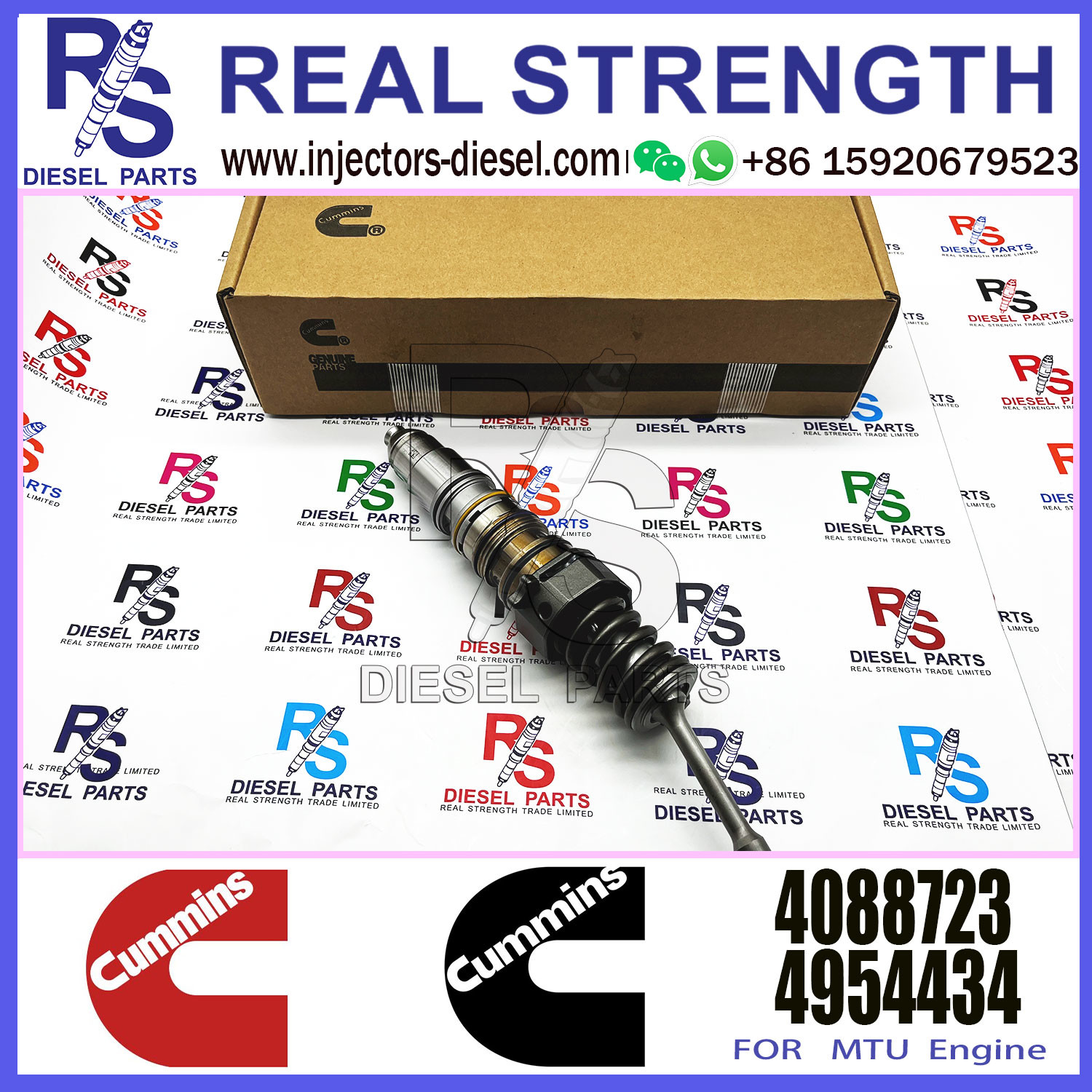 Common Diesel Injector 4062569 4088723 4928260 4010346 4928264 For QSX15 ISX15 Engine