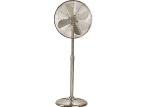 400mm 16 Inch Pedestal Fan 3 ABS Blades Three Speed Brushed Stainless Steel