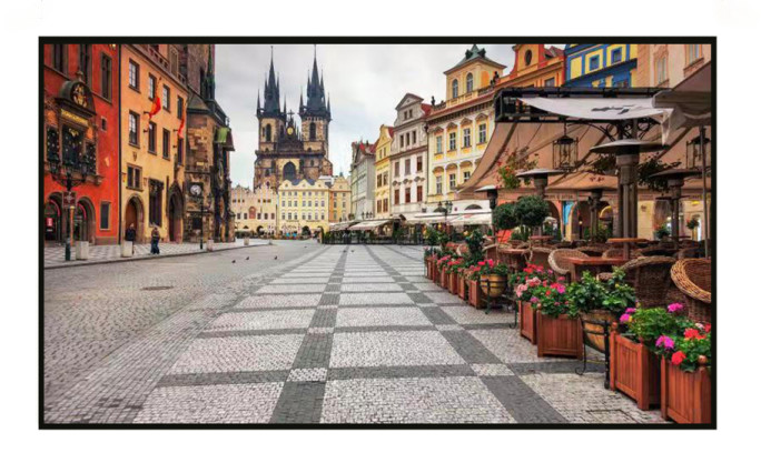 55 Inch Ultra Thin Wall Mounted 4K Advertising Display: Sleek Design, High Brightness