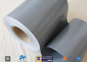 Quality 20cm Width Waterproof Grey PVC Woven Fabric Tear Resistant 0.3mm 7.9&quot; Width wholesale
