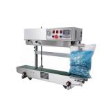 Stainless Steel Vertical Sealing Machine , Solid Ink Plastic Bag Band Sealer