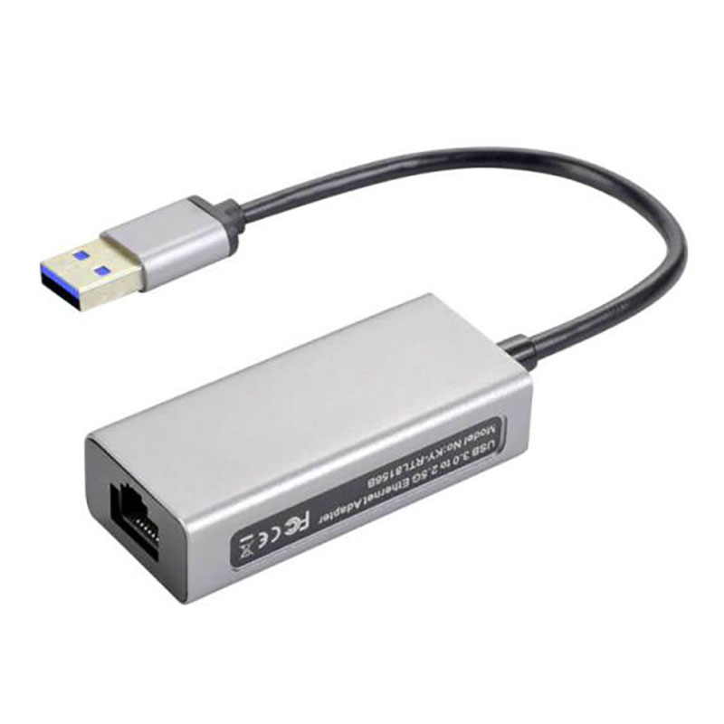 2500Mbps Super Speed 2.5G USB 3.0 Network Card Adapter with 2.5G Gigabit Ethernet