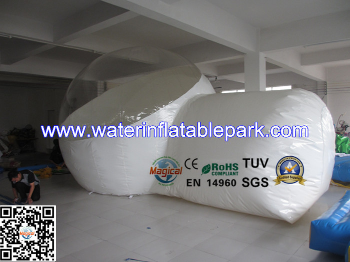 Waterproof Round Inflatable Bubble Tent For Outdoor Exhibition , Single Layer