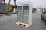 Double Upright Glass Door Fridge Commercial Refrigerator Swing Glass Doors
