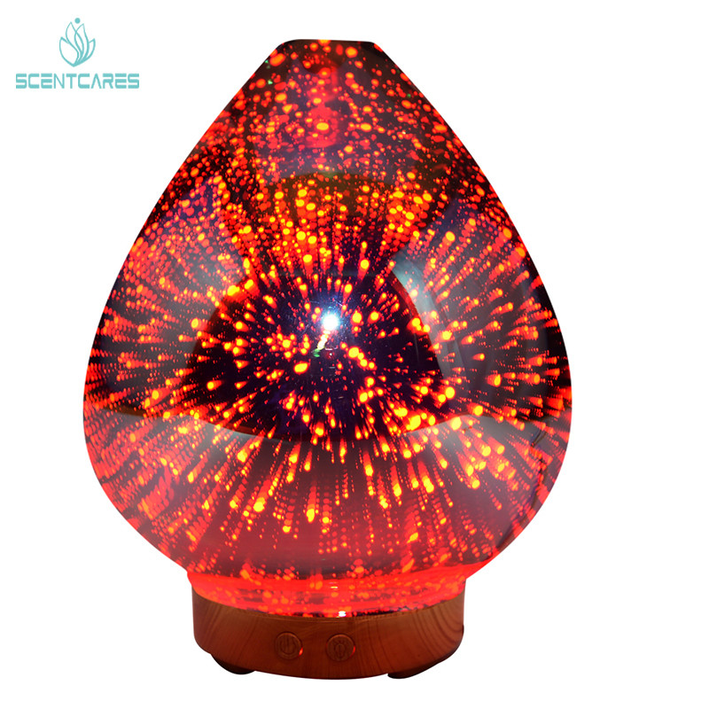 200ml 3D Glass Ultrasonic Aromatherapy Diffuser