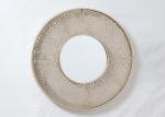 Round Rose Gold Painting Metal Wall Art Mirror