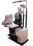 Ophthalmic refraction chair unit, optometry table and chair leather seats
