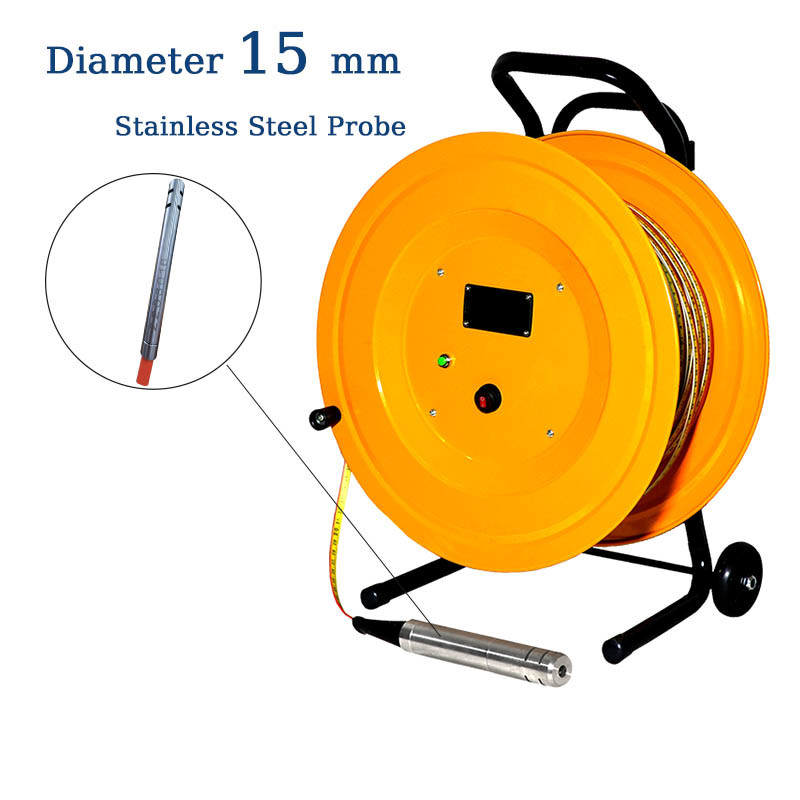 30-500M Water Level Indicator Portable Borehole Water Level Meter Sensor