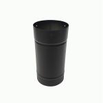 Single Wall Black Straight Insert 300mm Stove Chimney Pipe