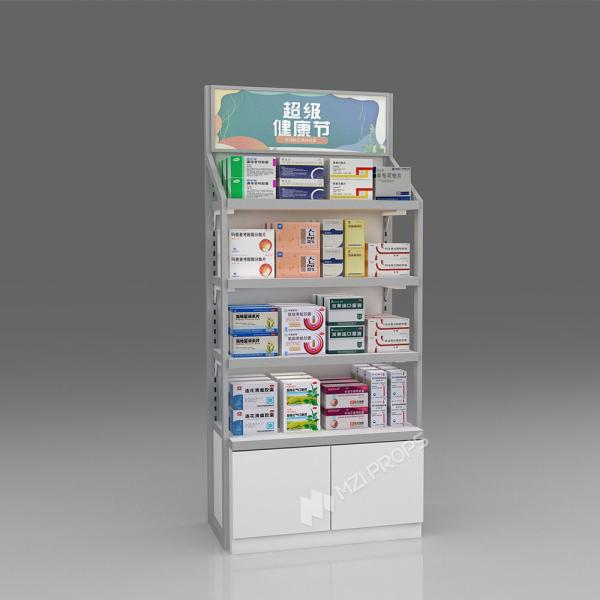 JYaS-YZ-05B High-End Boutique Pharmacy Design Cabinet for Pharmacy Entrance with