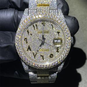 Quality High End Jewelry Moissanite Diamond Watch Rolex 2824 Natural Diamond Watch wholesale