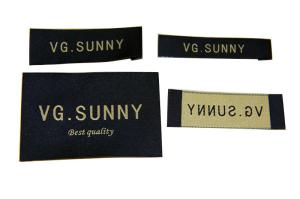 Quality Gold Thread Clothing Woven Labels Custom-made Custom Color for Men Garment wholesale