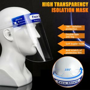 Quality Disposable Transparent Face Shield Anti Saliva Simple Buckle Design wholesale