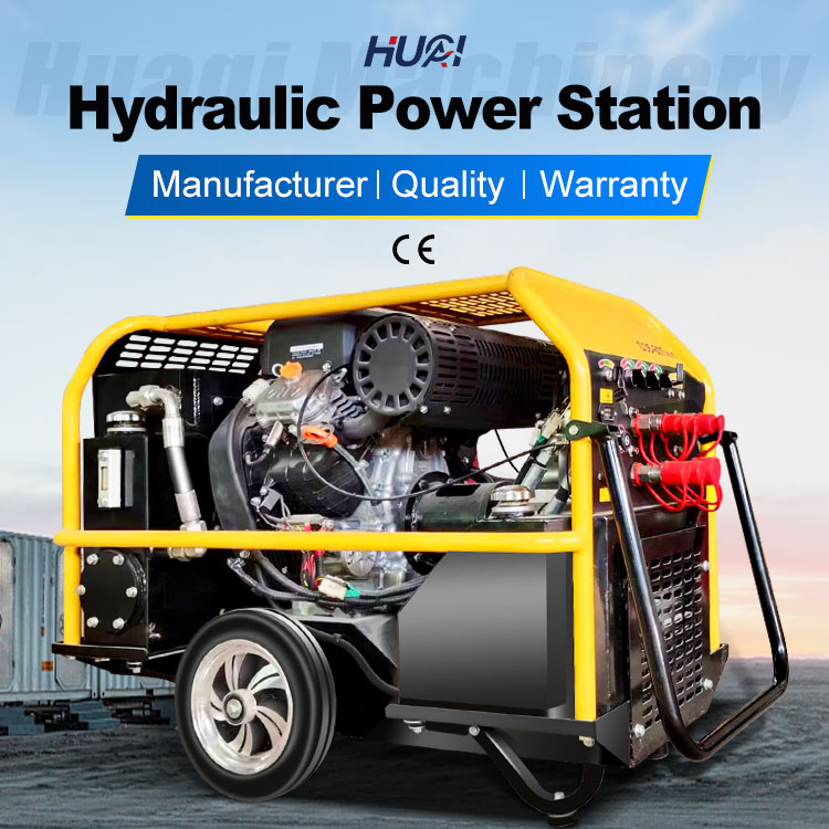 660 mm Machine Width Custom Diesel Engine Hydraulic Power Unit with 12cm3 Displacement