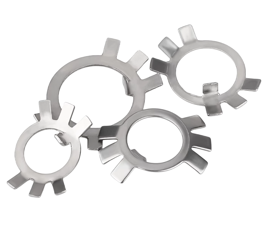 Spring Lock Washers for Electrical Installations M10 M12 M14 M60 Carbon Steel JIS Standard Split Style Six Claw Washer