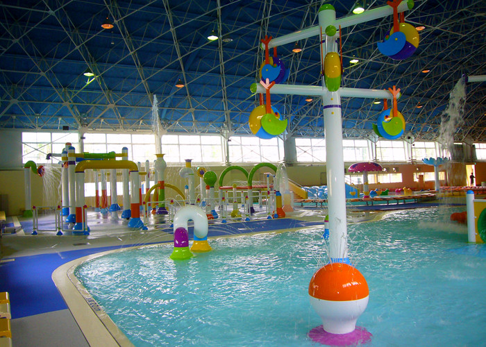 Holiday Water Park Equipment / Water Games Park Funny Waterfall Fountain Toys
